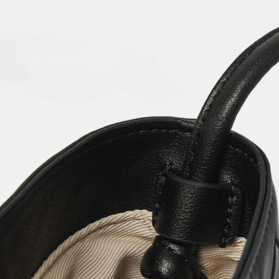 Women's Hand-Woven Sheepskin Bucket Crossbody Bag