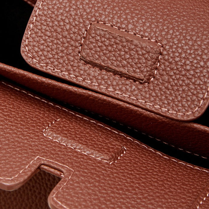 Women's Pebbled Cowhide Paneled Doctor-Style Work Bag