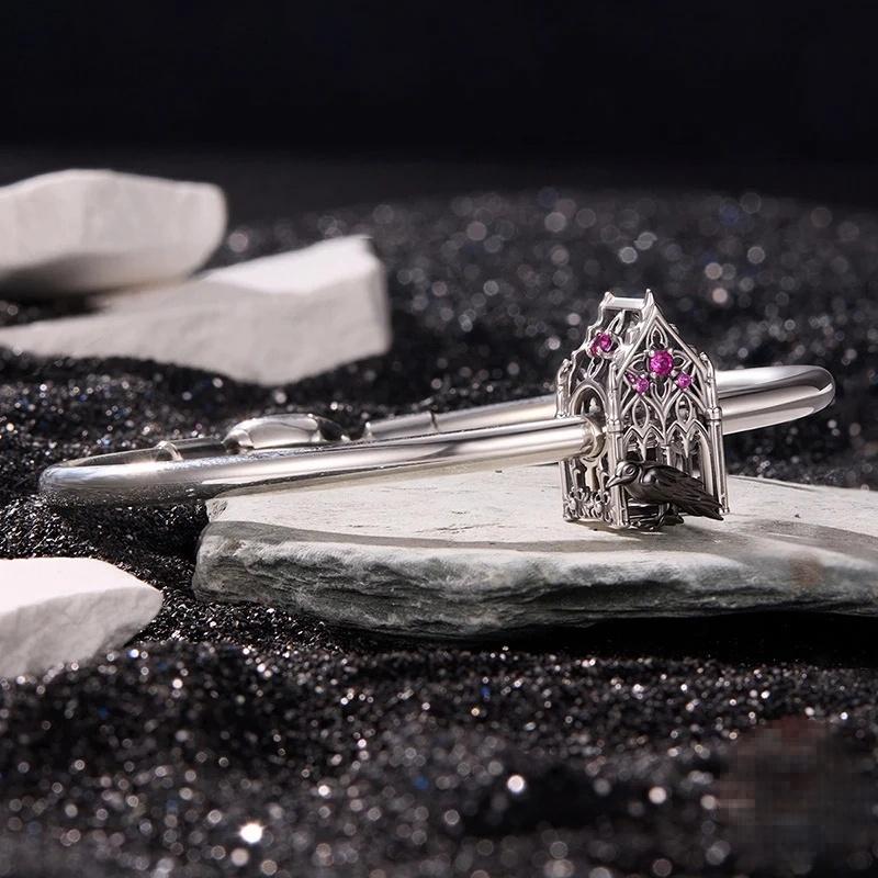 “Raven Castle” S925 Sterling Silver Gothic Halloween Bead