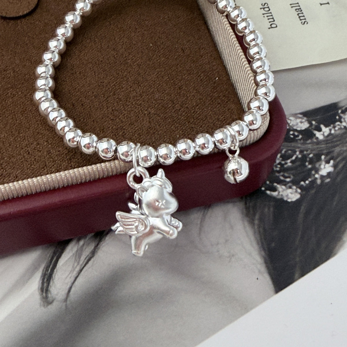 “Rainbow Smile” S925 Sterling Silver Rainbow Smile Beaded Bracelet