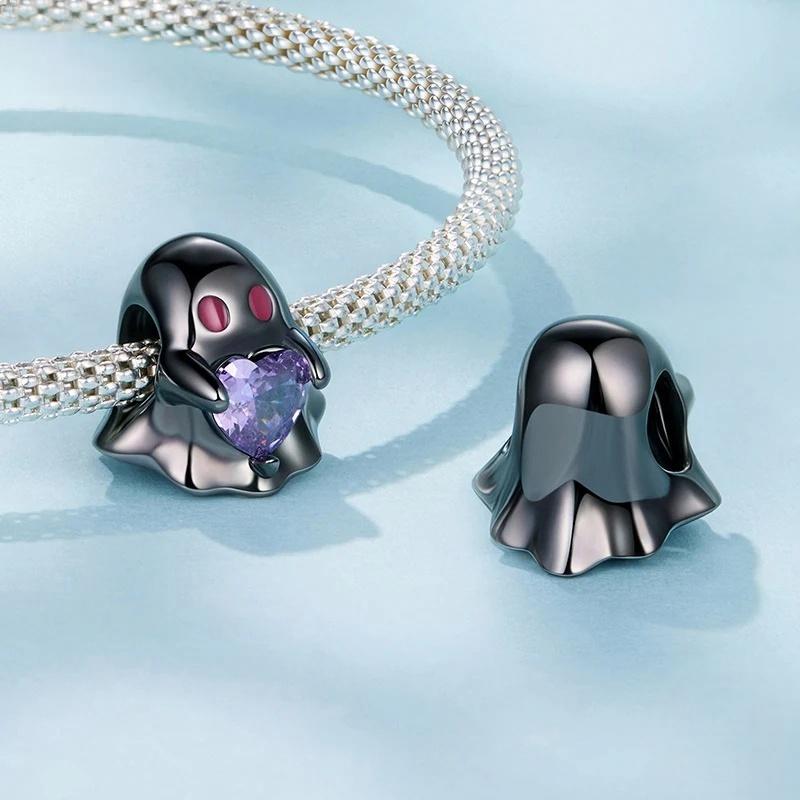 “Ghostly Spirit” S925 Sterling Silver Halloween Bead