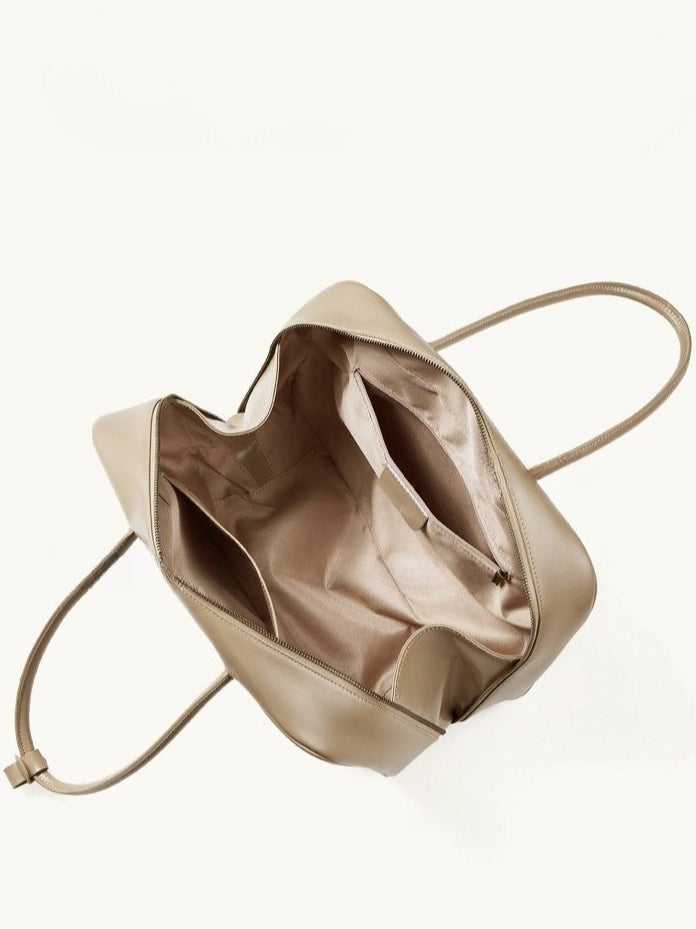 Women's Smooth Full-Grain Cowhide Boxy Work Bag