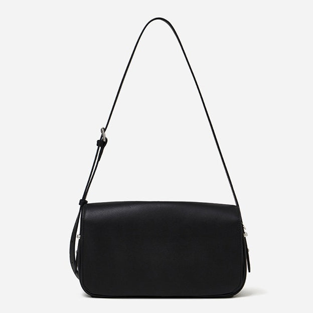 Women's Genuine Leather Envelope Flap Bag with Twist-Lock