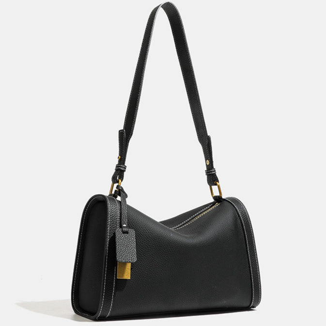 Women's Pebbled Cowhide Slouch Boston Shoulder Bag