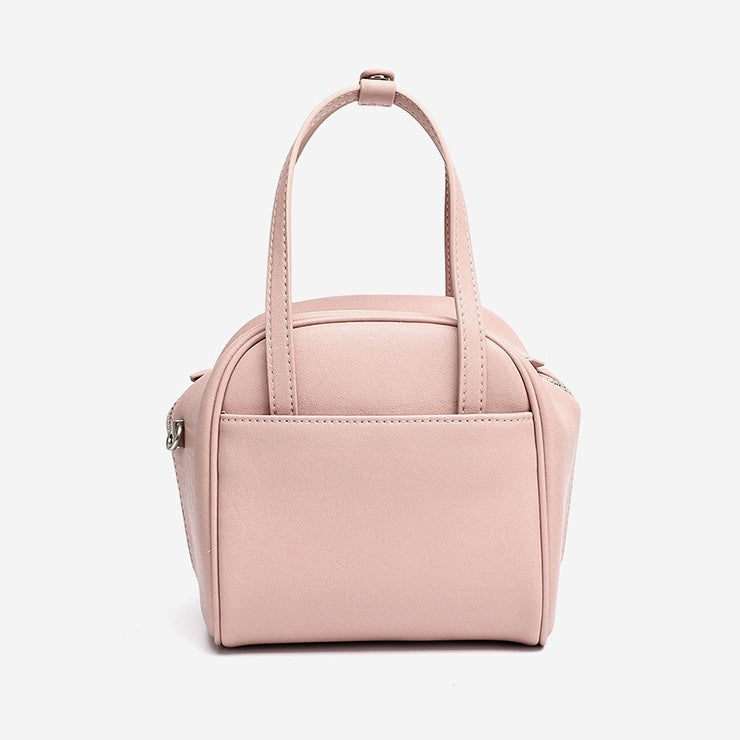 Women's Genuine Leather Mini Boston Bag with Star Charm