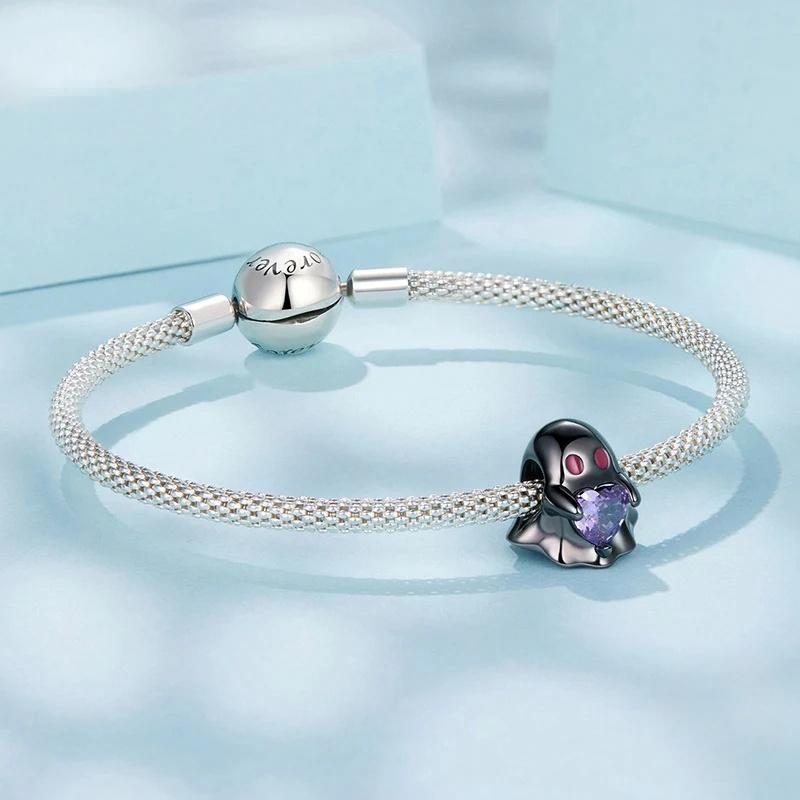 “Ghostly Spirit” S925 Sterling Silver Halloween Bead
