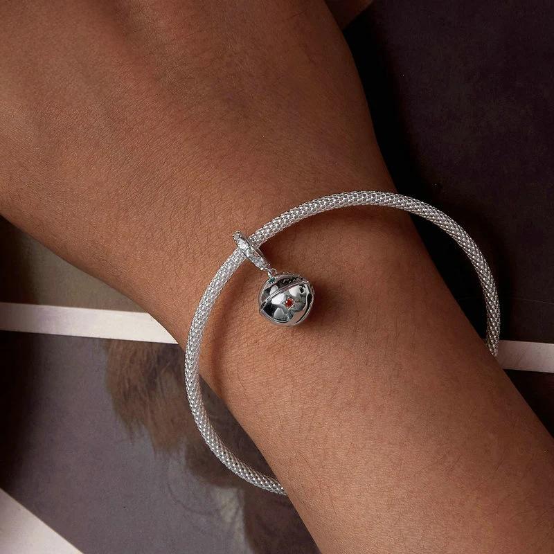 “Jingle Charm” S925 Sterling Silver Christmas Bell Charm Bead