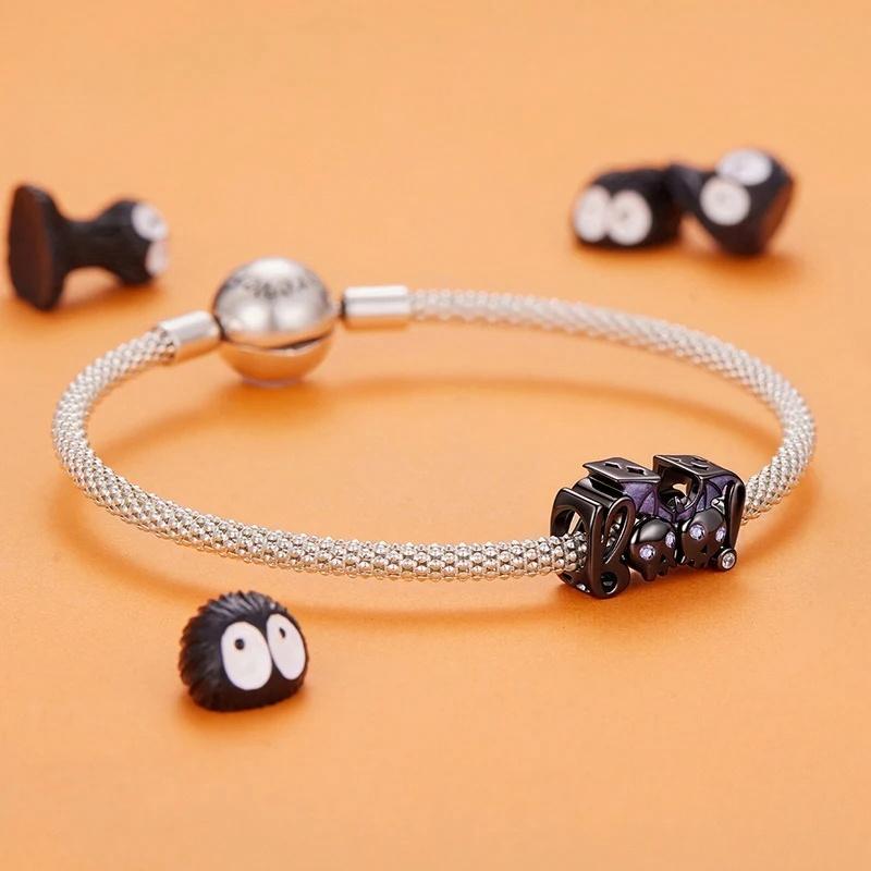 “Boom Bat” S925 Sterling Silver Halloween Bat Skull Bead