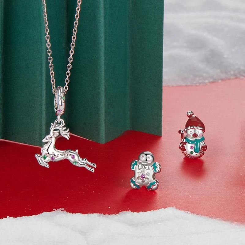 “Holiday Charm Parade” S925 Sterling Silver Christmas Charm Beads