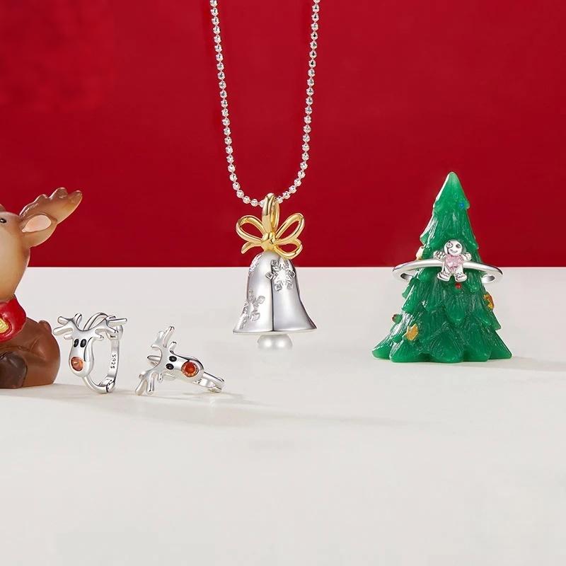“Christmas Wonderland” S925 Sterling Silver Christmas Jewelry Set