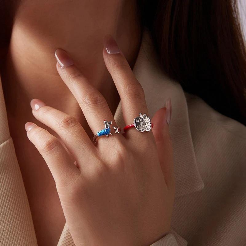 “Apple Muse” S925 Sterling Silver Open Ring