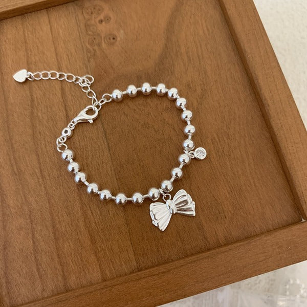 “Rainbow Smile” S925 Sterling Silver Rainbow Smile Beaded Bracelet