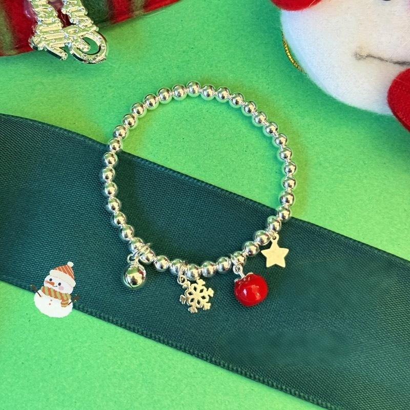 “Rainbow Smile” S925 Sterling Silver Rainbow Smile Beaded Bracelet