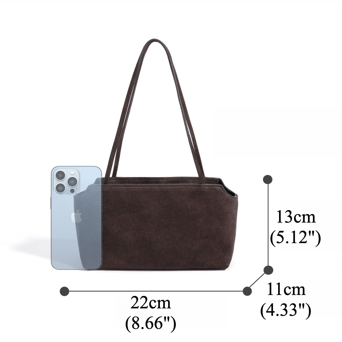 Women's Genuine Suede Leather Mini Shoulder Bag