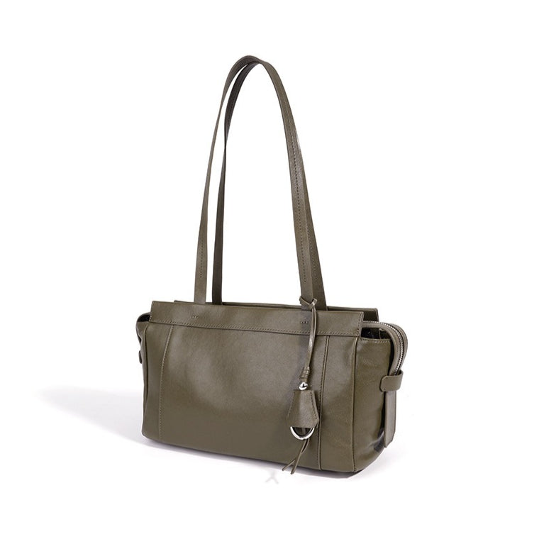 Women's Soft Cowhide Leather Shoulder Clutch Bag