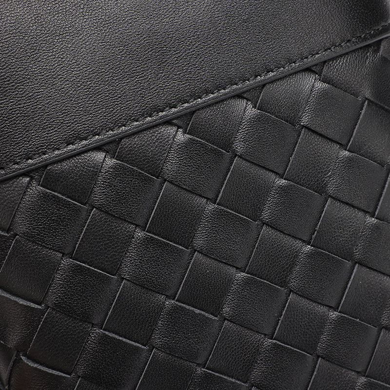 Women's Woven Lambskin Mini Tote with Adjustable Strap