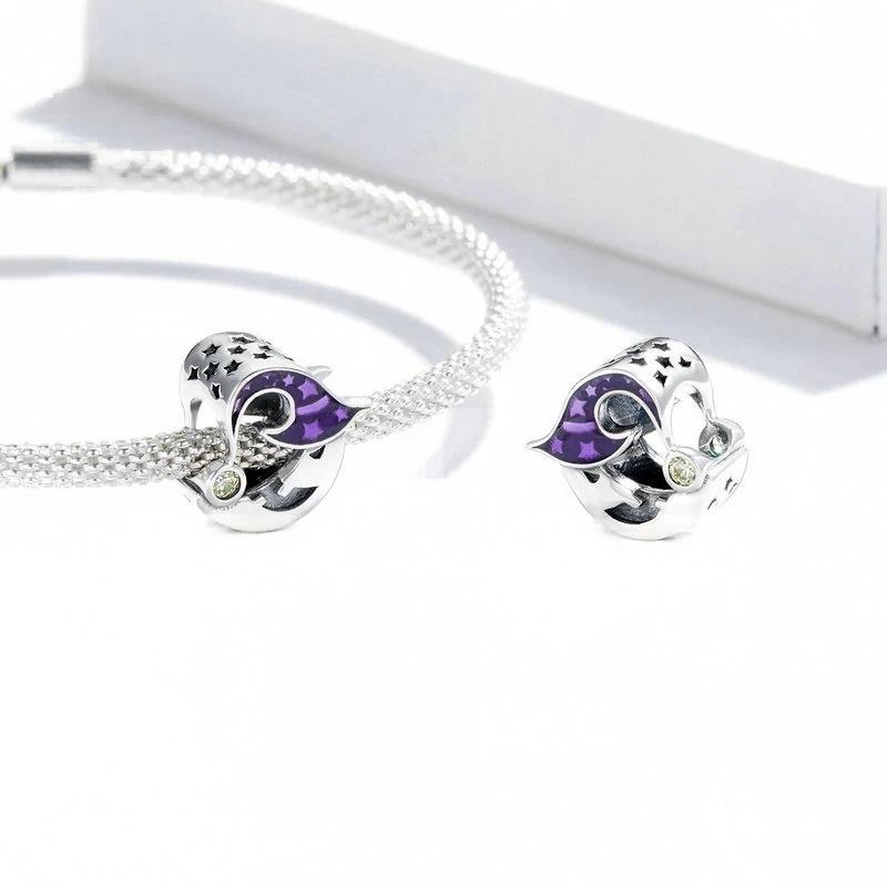 “Witch Moon” S925 Sterling Silver Halloween Bead