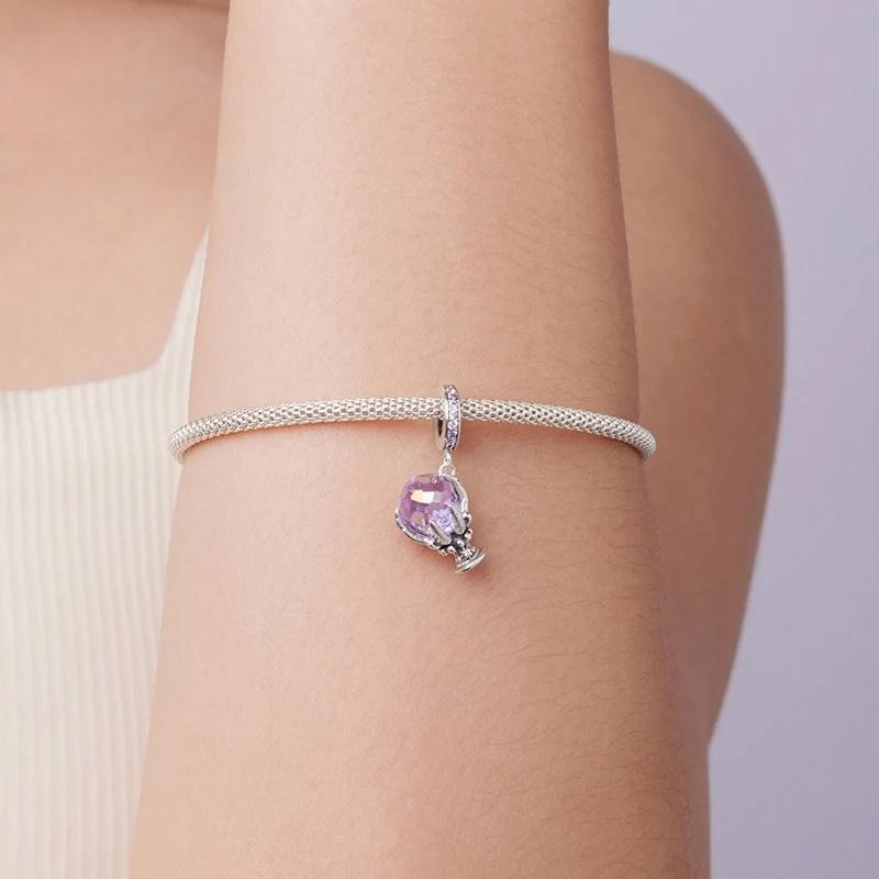 “Crystal Spell” S925 Sterling Silver Halloween Crystal Pendant Bead