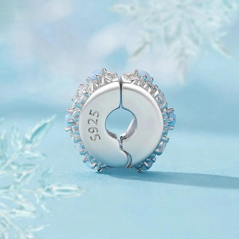 “Snowflake Spacer” S925 Sterling Silver Christmas Spacer Bead