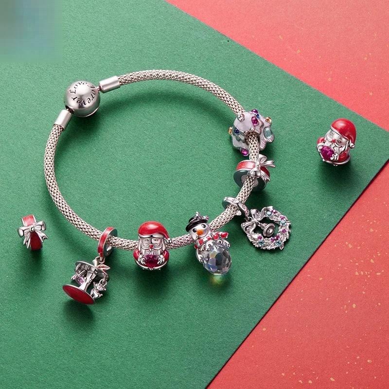 “Christmas Magic” S925 Sterling Silver Christmas Charm Bead
