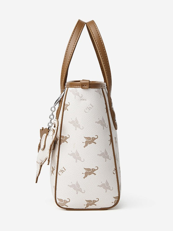 Women's Flying Elephant Monogram Mini Tote with Convertible Strap