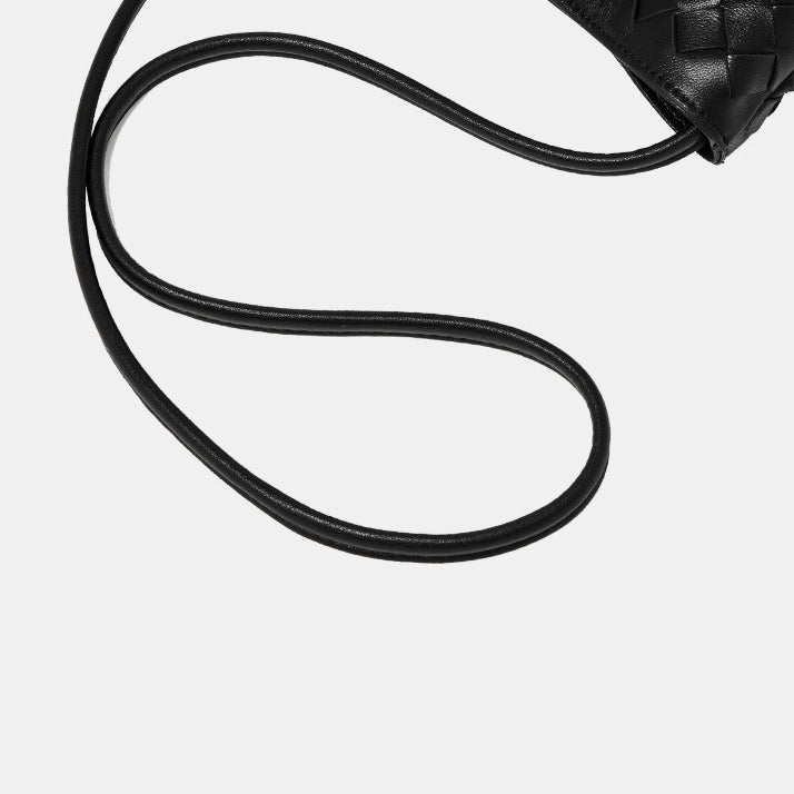 Women's Hand-Woven Sheepskin Bucket Crossbody Bag