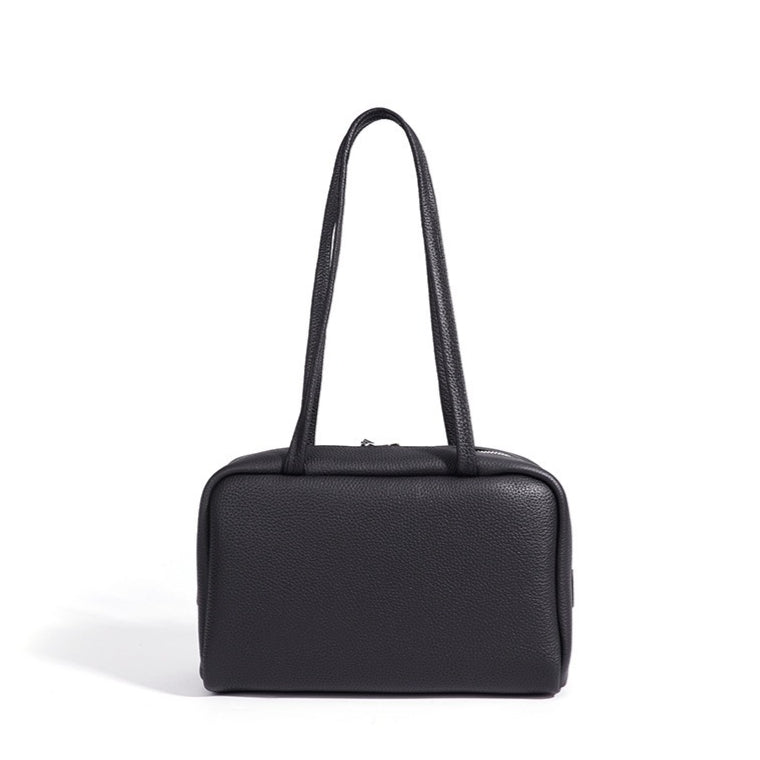 Women's Pebbled Cowhide Sleek Shoulder Clutch Bag