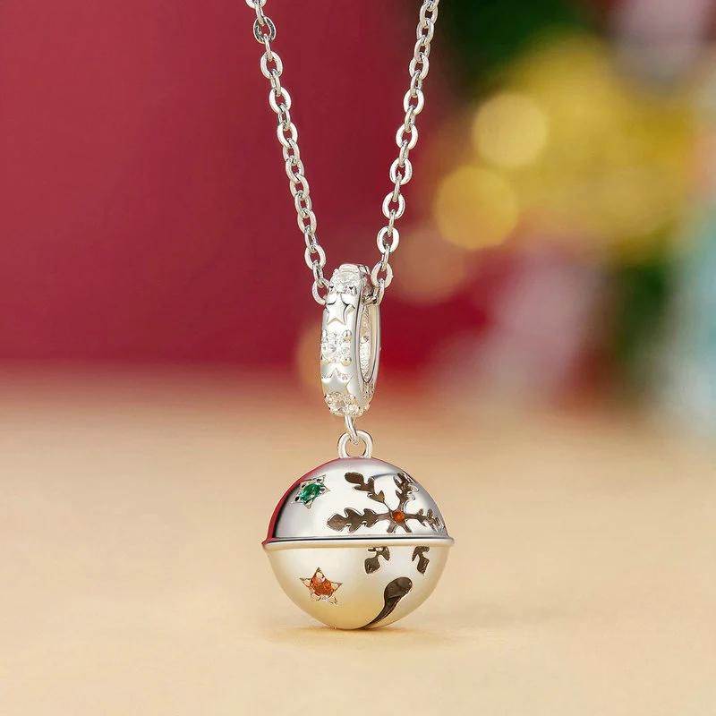 “Jingle Charm” S925 Sterling Silver Christmas Bell Charm Bead