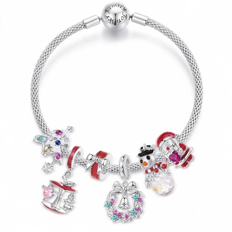 “Christmas Magic” S925 Sterling Silver Christmas Charm Bead
