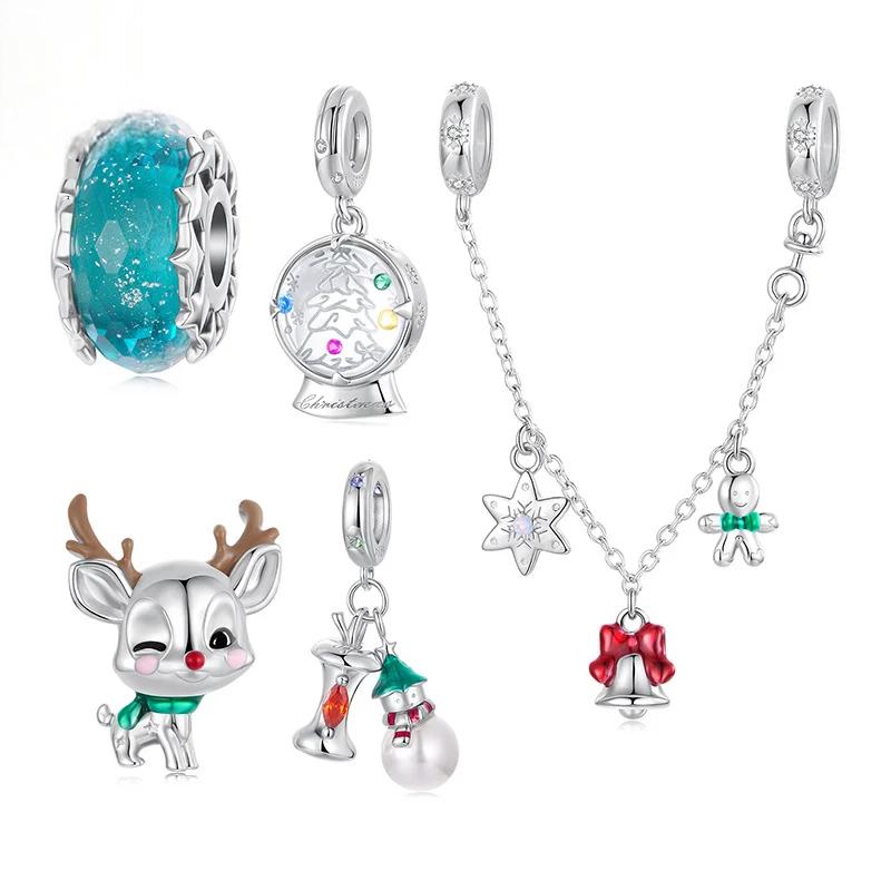 “Christmas Story” S925 Sterling Silver Christmas Charm Bead