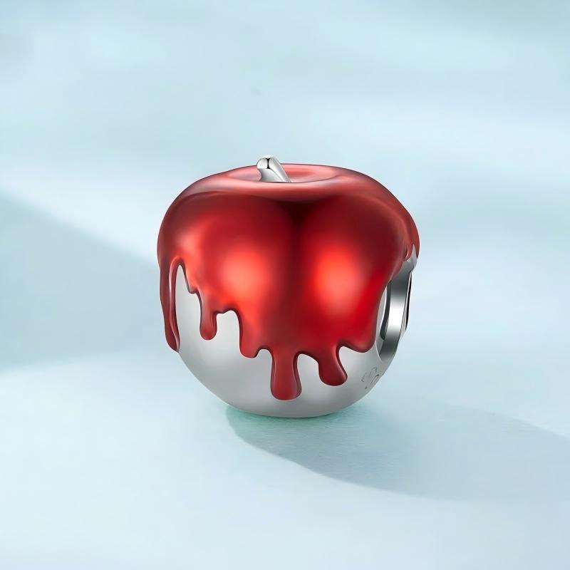 “Apple Noel” S925 Sterling Silver Christmas Apple Charm Bead