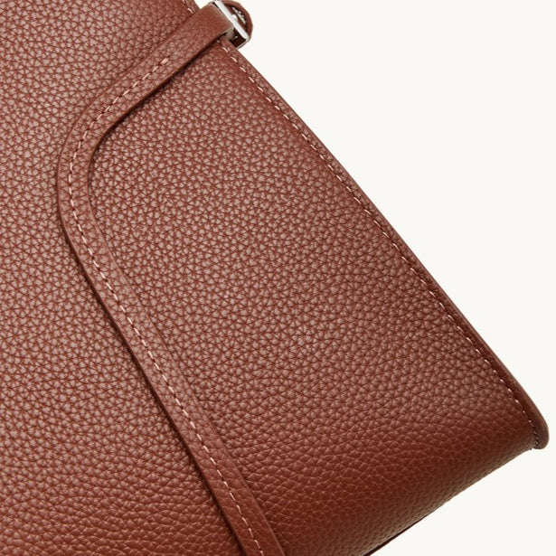 Women's Pebbled Cowhide Paneled Doctor-Style Work Bag
