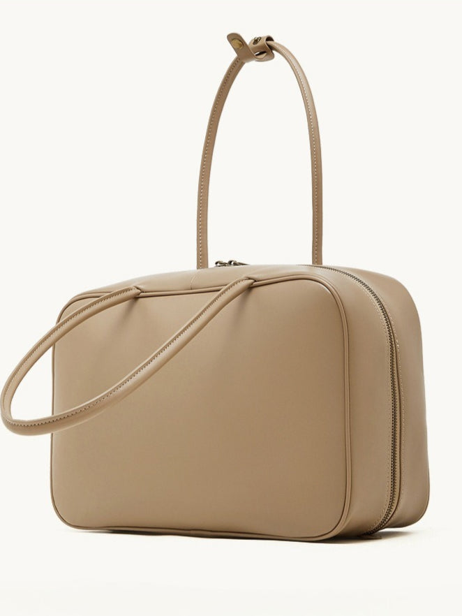 Women's Smooth Full-Grain Cowhide Boxy Work Bag