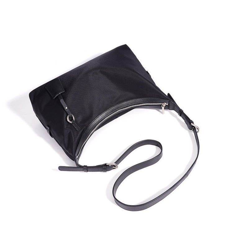 Women's Nylon Crescent Hobo Bag with Adjustable Strap