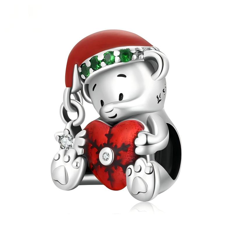 “Christmas Whimsy” S925 Sterling Silver Christmas Character Charm Beads