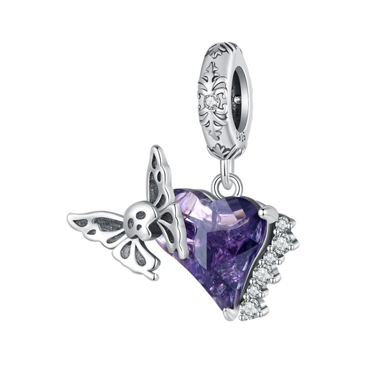 “Moon Witch” S925 Sterling Silver Glow Witch Hat Halloween Pendant Bead