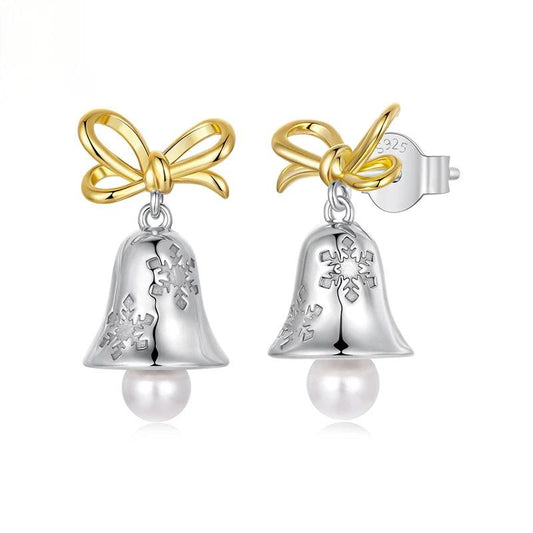 “Holiday Whimsy” S925 Sterling Silver Christmas Stud Earrings