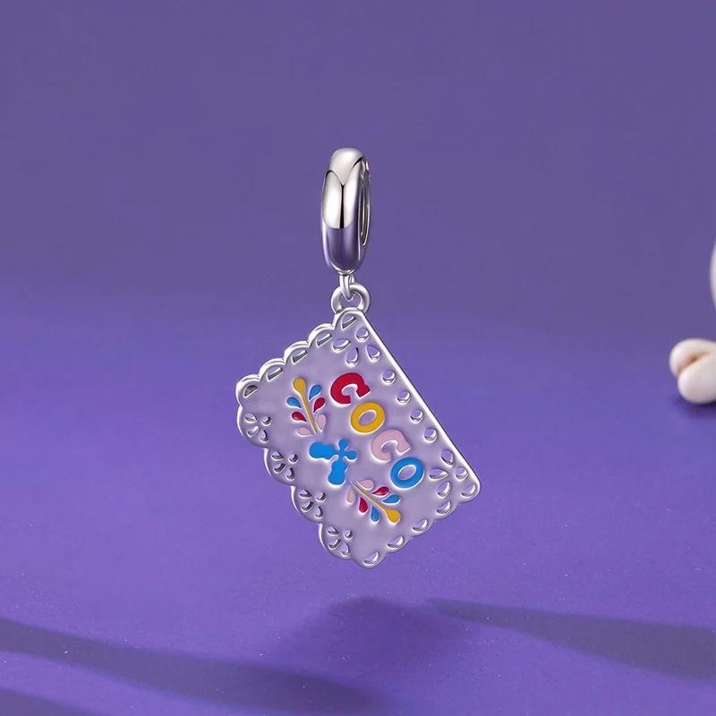 “Dia de los Muertos” S925 Sterling Silver Memorial Banner Pendant Bead
