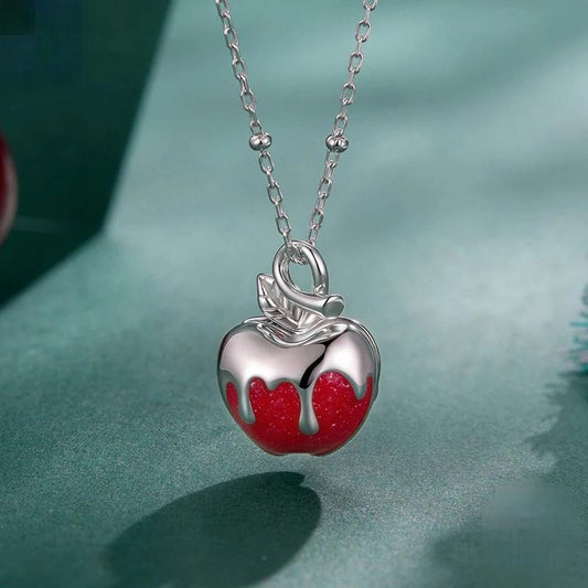 “Apple Secret” S925 Sterling Silver Openable Apple Locket Necklace