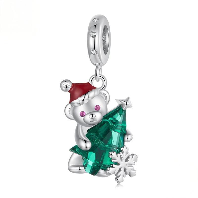 “Holiday Charm Parade” S925 Sterling Silver Christmas Charm Beads
