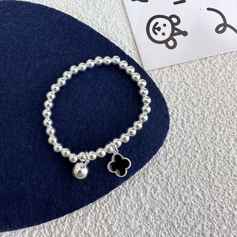 “Rainbow Smile” S925 Sterling Silver Rainbow Smile Beaded Bracelet