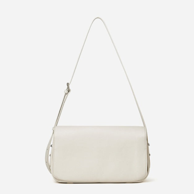 Women's Genuine Leather Envelope Flap Bag with Twist-Lock