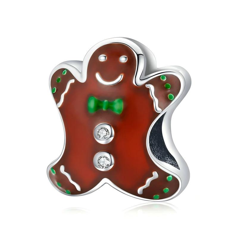 “Christmas Whimsy” S925 Sterling Silver Christmas Character Charm Beads