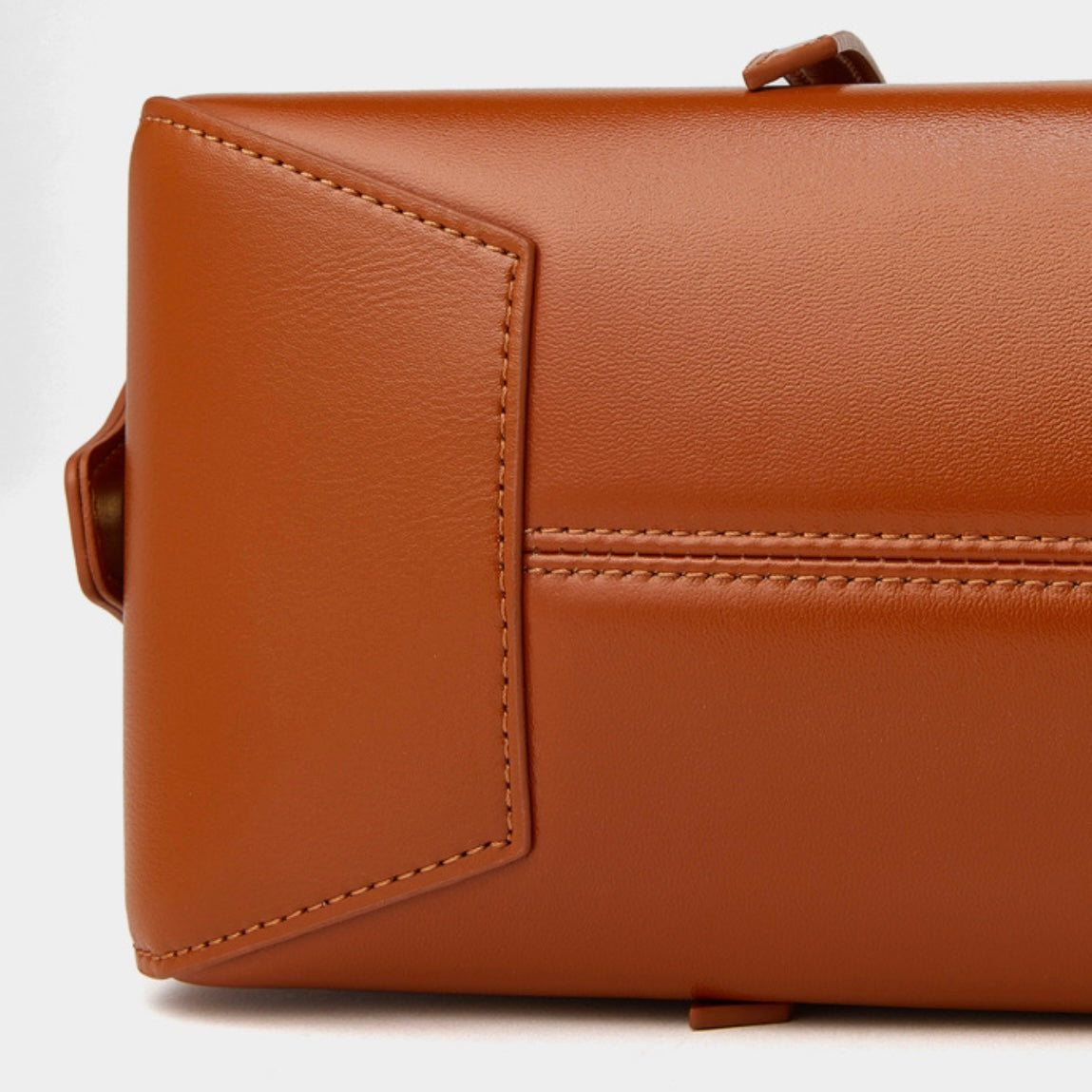 Women's Genuine Leather Retro Bowling Shoulder Bag with Horse Charm