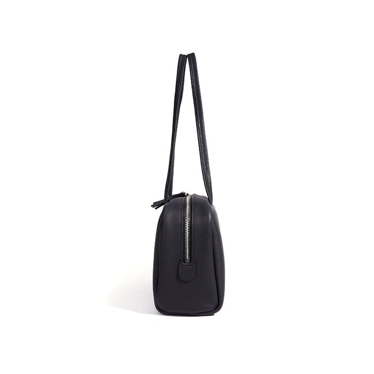 Women's Pebbled Cowhide Sleek Shoulder Clutch Bag