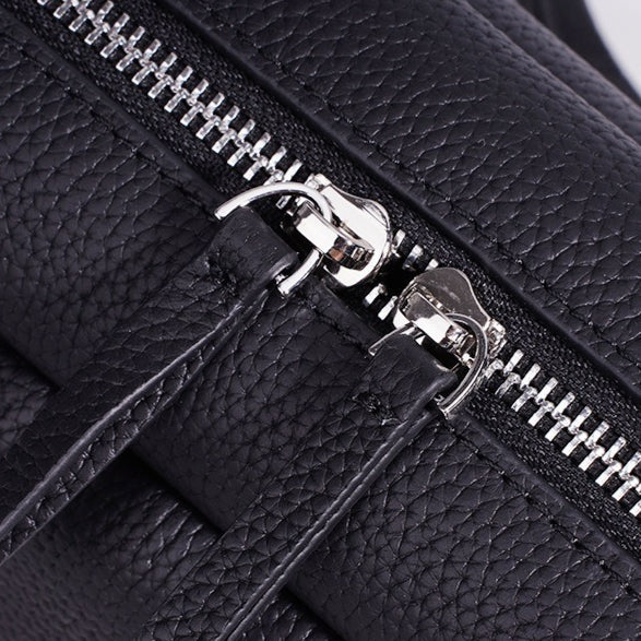 Women's Pebbled Cowhide Sleek Shoulder Clutch Bag
