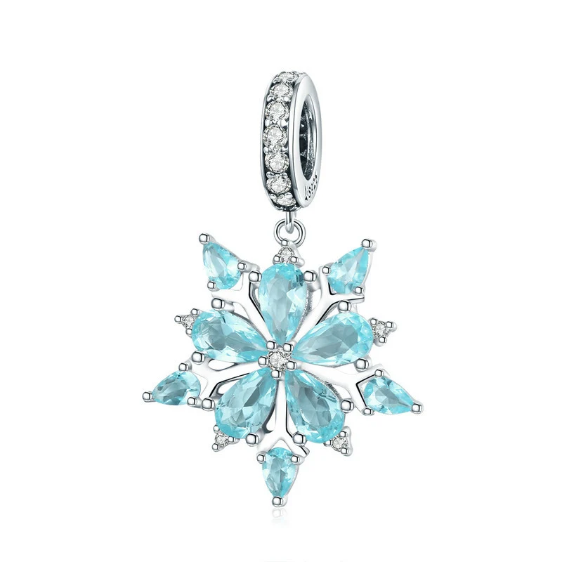 “Snowflake Collection” S925 Sterling Silver Winter Charm Bead