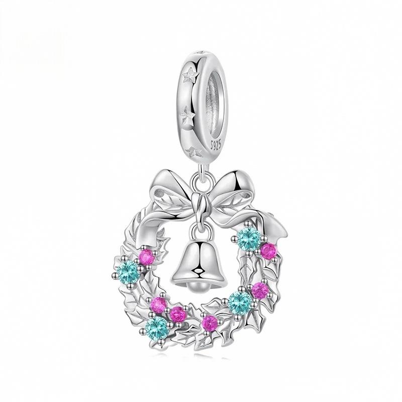 “Christmas Crystal” S925 Sterling Silver Christmas DIY Charm Bead