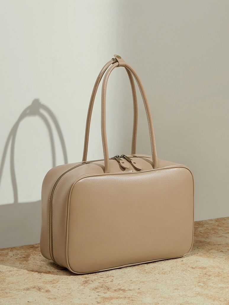Women's Smooth Full-Grain Cowhide Boxy Work Bag