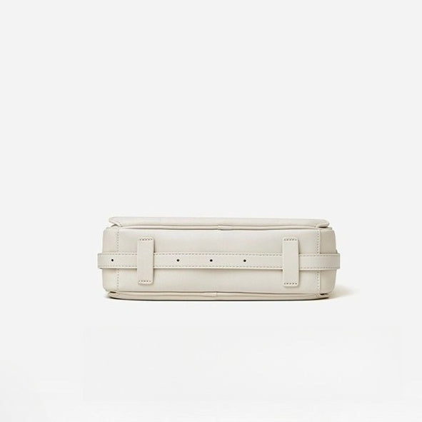 Women's Genuine Leather Envelope Flap Bag with Twist-Lock